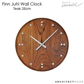 フィン・ユール 掛け時計 チーク 25cm Finn Juhl Wall Clock ARCHITECTMADE アーキテクトメイド 780