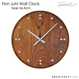 フィン・ユール 掛け時計 チーク 34.5cm Finn Juhl Wall Clock ARCHITECTMADE(アーキテクトメイド) 780
