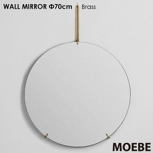 MOEBE [x Wall Mirror 70cm EH[~[ Bras uX ^J Ǌ|~[ f}[N