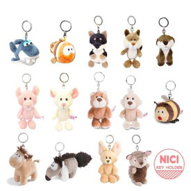 ニキ NICI キーホルダー キーリング ぬいぐるみ バッグチャーム バッグアクセサリー 可愛い かわいい 人気 マスコット アニマル 動物 ギフト プレゼント ペア お揃い【ネコポス便発送】