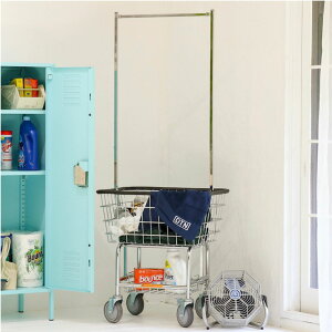 DULTON _g LAUNDRY CART WITH POLE RACK H20-0139 CHROME IVORY h[ J[g EBY |[ bN Tj^[ LX^[ RCh[ bJ[[ Vv oXPbg  ۊ [ 