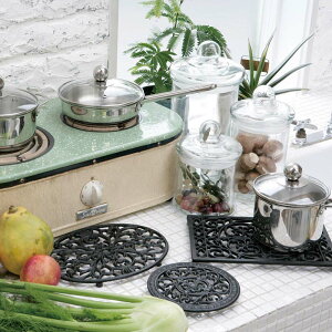 �_���g��(Dulton) ROUND TRIVET ANTIQUE BLACK ���E���h �g���x�b�g
