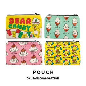 POUCH |[` BEAR CANDY HAPPY SMILE FLOWER ӂƂ Ղ񂳂 g  F  N} O~   X}C X}C[ jR Jt \tgN[ ACX ACXN[ v