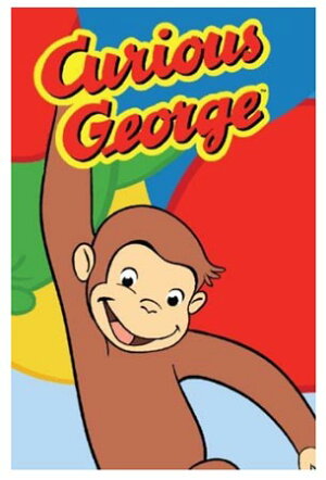 楽天市場 キュリアスジョージ おさるのジョージ マット 子供部屋 プレイマット インテリア Curious George あす楽 リトルレモネード 通常3600円 リトルレモネード楽天市場店