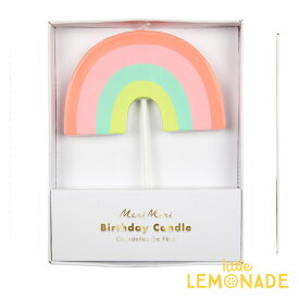 【Meri Meri】レインボー キャンドル 虹の形のバースデーキャンドル ろうそく ケーキキャンドル 子供 誕生日 お祝い バースデイ Rainbow Candle あす楽 リトルレモネード メリメリ　168175