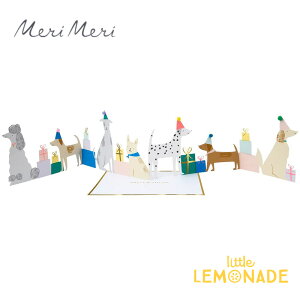 �yMeri Meri�z�h�b�O�p�[�e�B�[�J�[�h Dog Party Concertina Card �� �J���t�� �����y�J�[�h �莆 �O���[�e�B���O�J�[�h �a���� ���b�Z�[�W�z ���g�������l�[�h �������� 192894