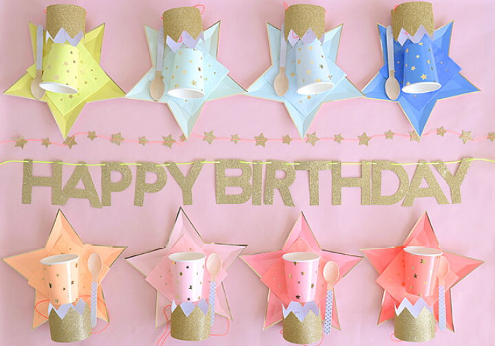 楽天市場 Meri Meri ハッピーバースデイ ガーランド ゴールド グリッター Happy Birthday キラキラ ラメ グリッター 装飾 ハッピーバースデー 誕生日 お祝い 飾り付け デコレーション バナー レターバナー あす楽 リトルレモネード メリメリ リトルレモネード