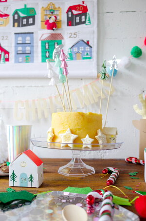 【MeriMeriメリメリ】ツリーとお月さまのケーキトッパー【Tree&MoonCakeTopper】ケーキ飾りクリスマスケーキ星月フードピックホームパーティー誕生日クリスマスパーティーテーブルコーディネート飾りChristmasXmasリトルレモネードあす楽