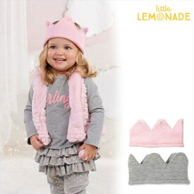 【Mud Pie】毛糸で編まれたベビークラウン／ピンク　出産祝い ベビーシャワー 退院祝い 新生児 ベビー 赤ちゃん クラウン 王冠 ニューボーンフォト 記念 撮影 SNS 撮影小物 リトルレモネード ◆◆SALE