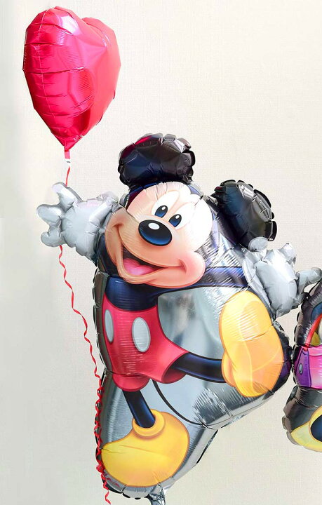 楽天市場 結婚式 バルーン ミッキー ミニー 赤いハートのバルーンブーケ 浮かせてお届け ヘリウムガス入り ウェディング 祝電 Balloon ディズニー バルーン 結婚 結婚祝い 風船 飾り バルーン電報 ミッキーマウス ミニーマウス あす楽 リトルレモネード リトル