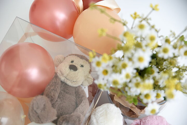 楽天市場 ミッフィー 23cmとジェリーキャット S Mサイズ から選べる ぬいぐるみ入り ミニ プレゼントボックス バルーンギフト 膨らませてお届け 誕生日 バルーン Miffy Jellycat Bonton Toys 正規品 ファーストバースデー 出産祝い バルーン電報 リトルレモネード