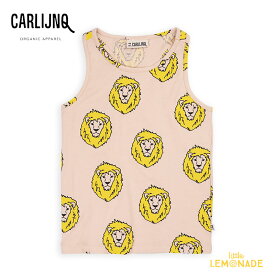 【CarlijnQ】 Lion - tanktop racerback 【74/80・86/92・98/104・110/116】 タンクトップ ライオン 総柄 (SS24-LIO010) トップス ベビー服 子ども服 むすこ服 むすめ服 WHAT I LIKE カーラインク 海外子ども服 リトルレモネード YKZ