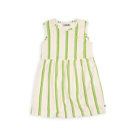 【CarlijnQ】 Stripes green - tanktop dress 【86/92・98/104・110/116】 グリーン ストライプ ワンピース (SS24-STG042) ノースリーブ ドレス ベビー服 子ども服 むすこ服 むすめ服 WHAT I LIKE カーラインク 海外子ども服 リトルレモネード YKZ