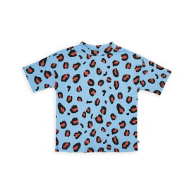 【CarlijnQ】Leopard - t-shirt oversized 【 86/92・98/104・110/116 】レオパード柄 半袖 Tシャツ (SS24-LPD223) トップス ブルー ヒョウ柄 ベビー服 子ども服 むすこ服 むすめ服 WHAT I LIKE カーラインク 海外子ども服 リトルレモネード あす楽 KTZ