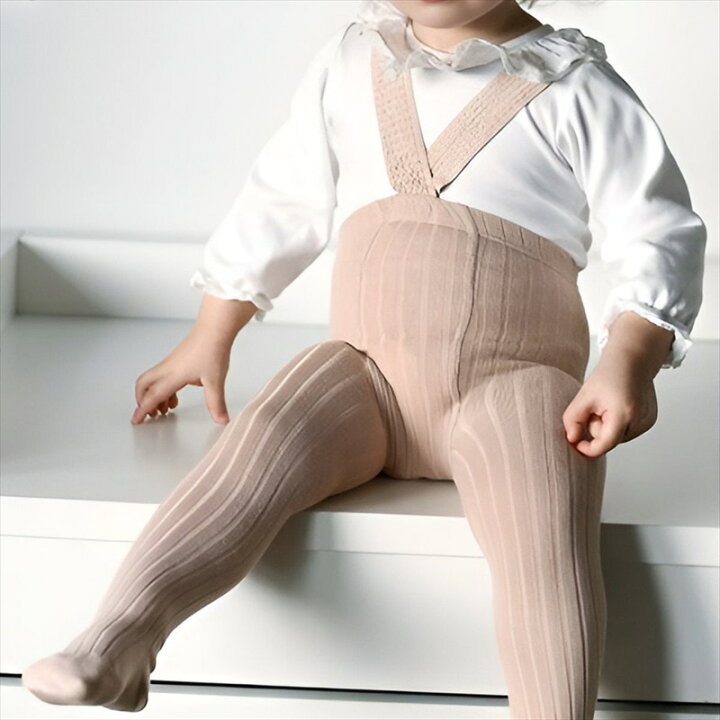 楽天市場】【condor】 Rib tights with elastic suspenders【6-12か月 