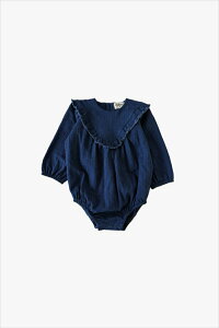 yMY LITTLE COZMOz Herringbone denim baby romper y24z-Denim (LENA288) fj xr[ p[X Ȃ  u[ lCr[ COqǂ AAp ނ }CgRY Ap g