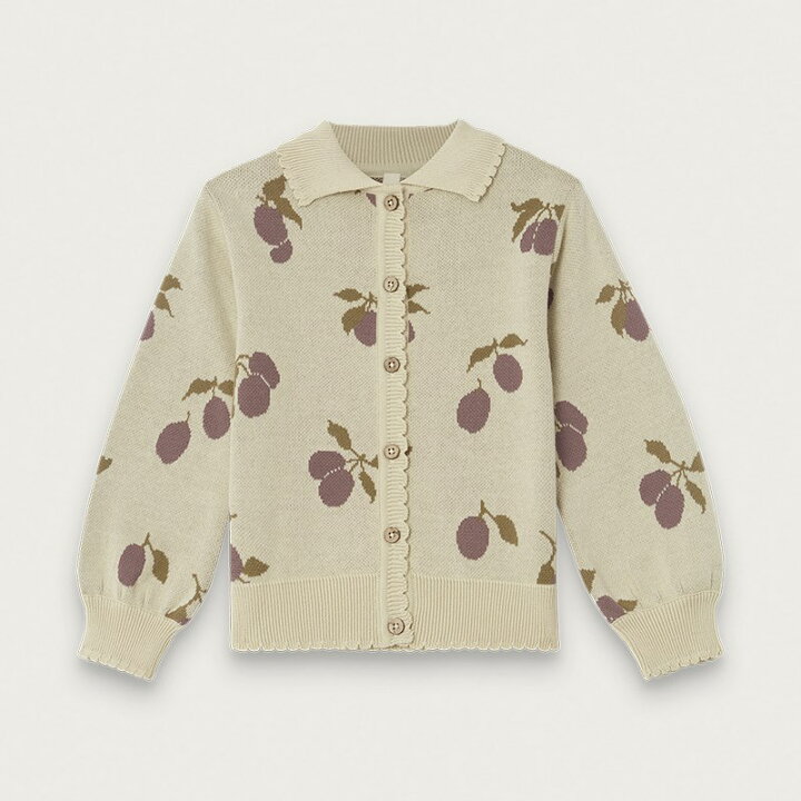 楽天市場】【garbo&friends】Prune Beige Knitted Cardigan 【98/104  