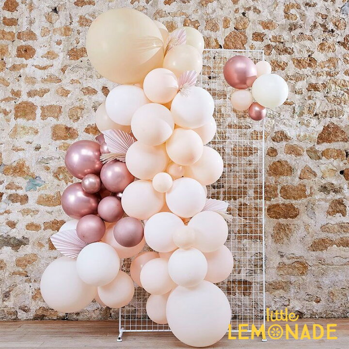 楽天市場 Ginger Ray ブラッシュ ピーチ ローズゴールド バルーンアーチ バックドロップ 背景 壁面飾り 飾り 誕生日 飾り デコレーション ディスプレイ 空間デコレーション イベント Pampas White Peach And Rose Gold Balloon Arch Kit あす楽 リトルレモネード