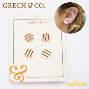 yGrech&co ObNAhR[zXgCv GisAX2Zbg / STRIPES ANZT[ XgCv  ̎q ENAMEL EARRING gl[h SALED