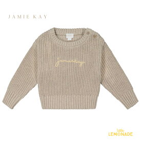 【Jamie kay】 Atticus Jumper 【6-12か月/1歳/2歳/3歳/4歳】 Sand Marl 長袖 ニット セーター トップス サンドホワイト ベビー むすこ服 むすめ服 子ども おしゃれ リトルレモネード 子ども服 アパレル Fleur Collection SALE ★特典付き★