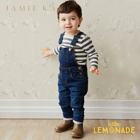 【Jamie kay】 Jordie Denim Overall 【1歳/2歳/3歳/4歳】 Indigo Denim デニム オーバーオール サロペット ダンガリー ベビー キッズ ジェイミーケイ ニュージーランド おしゃれ リトルレモネード 子供服 アパレル Dahlia Collection 24SALE ★特典付き★