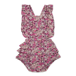 yJamie KayzOrganic Cotton Madeline Playsuity3-6/6-12/1΁z Garden Print Tybg ԕ t Ȃ p[X vCX[c ̎q Ԃ  gl[h q Ap Fa