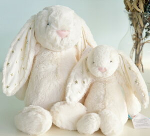 【Jellycatジェリーキャット】MサイズBashfulTwinkleBunnyバニーぬいぐるみジェリーキャット【スタープレゼントお祝いギフト】うさぎ出産祝いあす楽リトルレモネード