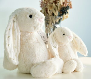 【Jellycatジェリーキャット】MサイズBashfulTwinkleBunnyバニーぬいぐるみジェリーキャット【スタープレゼントお祝いギフト】うさぎ出産祝いあす楽リトルレモネード