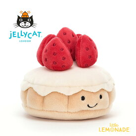 【Jellycat ジェリーキャット】Pretty Patisserie Tarte Aux Fraises H7 X W9cm プリティ・パティスリー タルト・オ・フレズ (PRET3TAF) タルト お菓子 スウィーツ ぬいぐるみ 【プレゼント 出産祝い ギフト】【正規品】 あす楽 リトルレモネード Lnw