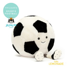 【Jellycat ジェリーキャット】Amuseables Sports Football (AS2UKF) サッカーボール フットボール H23 X W21cm アミューズバル スポーツシリーズ ぬいぐるみ 【プレゼント ギフト】【正規品】 あす楽 リトルレモネード