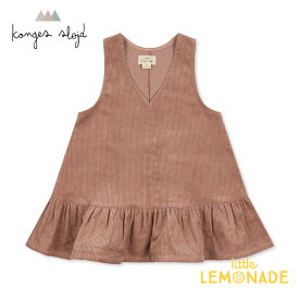 【Konges Sloejd】 SULLY MAGOT DRESS 【2歳/3歳/4歳】　BLUSH コーデュロイ ワンピース チュニック ピンク コンゲススロイド ベビー 子供 女の子 おしゃれ リトルレモネード ベビー服 アパレル YKZ AW23 KS6135