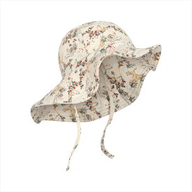 【Konges Sloejd】 CHLEO SUNHAT GOTS 【6-9か月/12-18か月/2-4歳】 MIZUMI サンハット 帽子 つば付き ハット 日よけ ひも付き 日差し対策 コンゲススロイド ベビー キッズ ベビー服 アパレル 赤ちゃん リトルレモネード あす楽 KS100185 SS24 YKZ