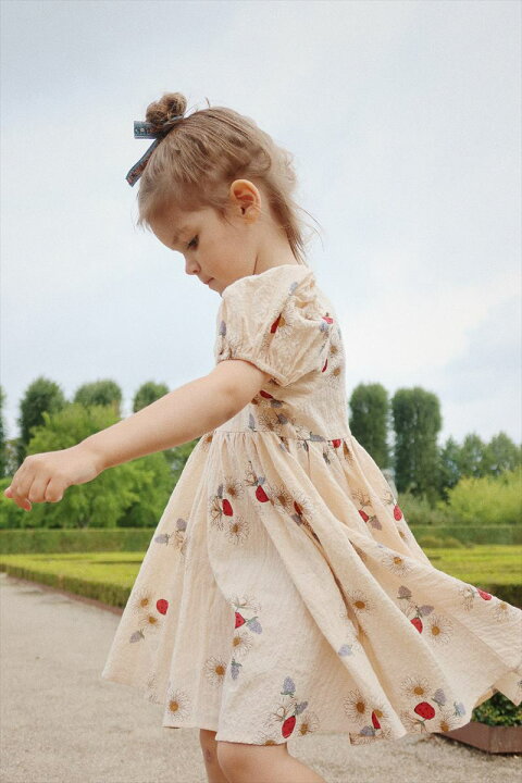 楽天市場】【Konges Sloejd】 VIDA PUFF SLEEVE DRESS GOTS【4歳/5-6歳  