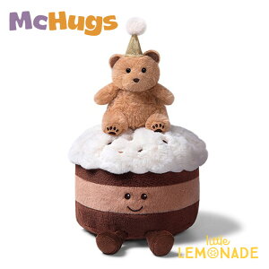 �yMcHugs�z Raffles Bear Birthday Cake ���܂�������o�[�X�f�[�P�[�L �u���E�� �ʂ������ 22cm ���� �N�} ���킢�� �a�����P�[�L �}�b�N�n�O�X ���g�������l�[�h lnw MC300346