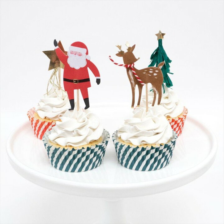 楽天市場 Meri Meri クリスマス カップケーキキット フェスティブアイコン サンタ トナカイ もみの木 Festive Icon Cupcake Kit お菓子作り 製菓 カップケーキ おしゃれ メリメリ あす楽 リトルレモネード リトルレモネード楽天市場店