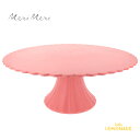 【Meri Meri】 ケーキスタンド 【Lサイズ】 コーラル ピンク Large Pink Reusable Bamboo Cake Stand バンブー素材 ケ…