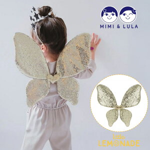 �yMimi&Lula�zSparkle Sequin Wings �X�p���R�[�� �S�[���h �d���̉H�� �� ���̎q �d�� �H �ߑ� �R�X�v�� �R�X�`���[�� �n���E�B�� �N���X�}�X ���� �L�b�Y �a���� �v���[���g �M�t�g �e�B���J�[�x�� 