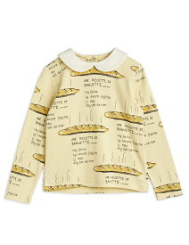 【Mini Rodini】Baguette Long Sleeve T-Shirt 【80/86・92/98・104/110】 バゲット 襟付き 長袖 Tシャツ GOTS認定 オーガニックコットン ベビー服 子ども服 トップス 輸入アパレル あす楽 リトルレモネード ミニロディーニ (2372011023) アパレル YKZ AW23 SALE