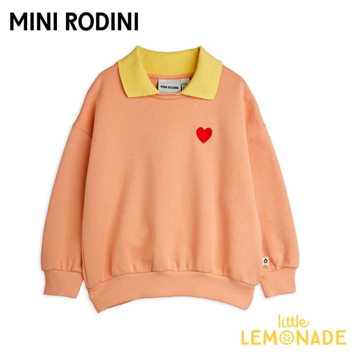 楽天市場】ミニロディーニ Heart emb collar sweatshirt（104/110 