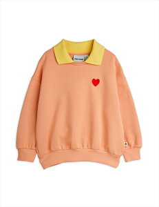 ~jfB[j Heart emb collar sweatshirti92/98E104/110jMINI RODINI XEFbg ݕt gbvX T n[ghJ |Cg LbY xr[ qǂ COuh 90cm 100cm 110cm gl[