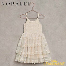 【NORALEE】 AUDREY DRESS | NATURAL 【2歳/4歳/6歳】 90サイズ 100サイズ 110サイズ ドレス フォーマル 女の子 パーティー 結婚式 お誕生日 お呼ばれコーデ ワンピース あす楽 リトルレモネード SS23 YKZ