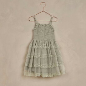 【NORALEE】AUDREY DRESS 【2歳/4歳/6歳】SAGE 90サイズ 100サイズ 110サイズ ドレス フォーマル 女の子 パーティー 結婚式 お誕生日 お呼ばれコーデ ワンピース あす楽 リトルレモネード SS24 NL023SZAL YKZ