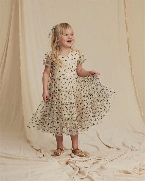 楽天市場】【NORALEE】 DOTTIE DRESS 【2歳/6歳】 BLACK FLORAL ドレス 