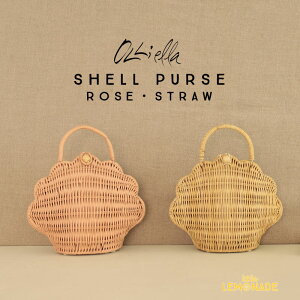 �yOlli Ella �I���G���z RATTAN SHELL BAG �V�F���^ �����o�b�O �yROSE / STRAW�z �L�̌` SHELL PURSE �J�SBAG ���^�� �o�X�P�b�g �|�V�F�b�g ���� �o�b�O �i�`������ �V���v�� �C���e���A �v���[���g �a����