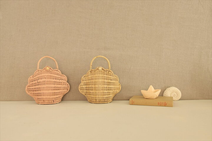 楽天市場】【Olli Ella オリエラ】 RATTAN SHELL BAG シェル型 かご 