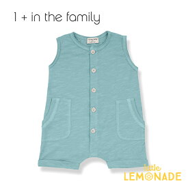 【1+ in the family】 ロンパース TROIA romper 【9か月】MINT 子供 シンプル おしゃれ ノースリーブ ベビー服 リトルレモネード アパレル SALE 24SALE