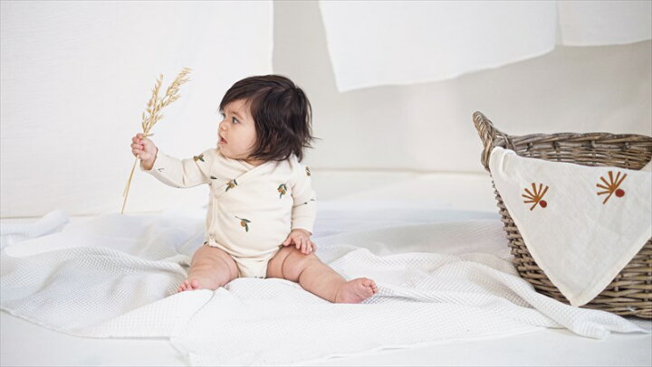 楽天市場】【organic zoo】Olive Garden Wrapover Bodysuit 【0-3か月 