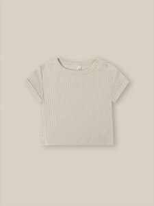 �I�[�K�j�b�N�Y�[ Ceramic White Waffle Boxy T-Shirt 2-3�� organic zoo���� T�V���c �z���C�g ���n �Z���~�b�N�J���[ �g�b�v�X ���b�t�� �x�r�[ �q�ǂ� �ނ����� �ނ��ߕ� 98cm ���j�Z�b�N�X ���g�������l
