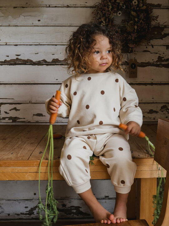 楽天市場】オーガニックズー Undyed Cotton Dots Sweatpants 6-12か月 