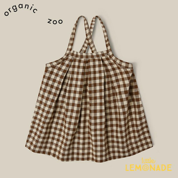 楽天市場】オーガニックズー Chestnut Gingham Tribe Skirt 3-4歳 